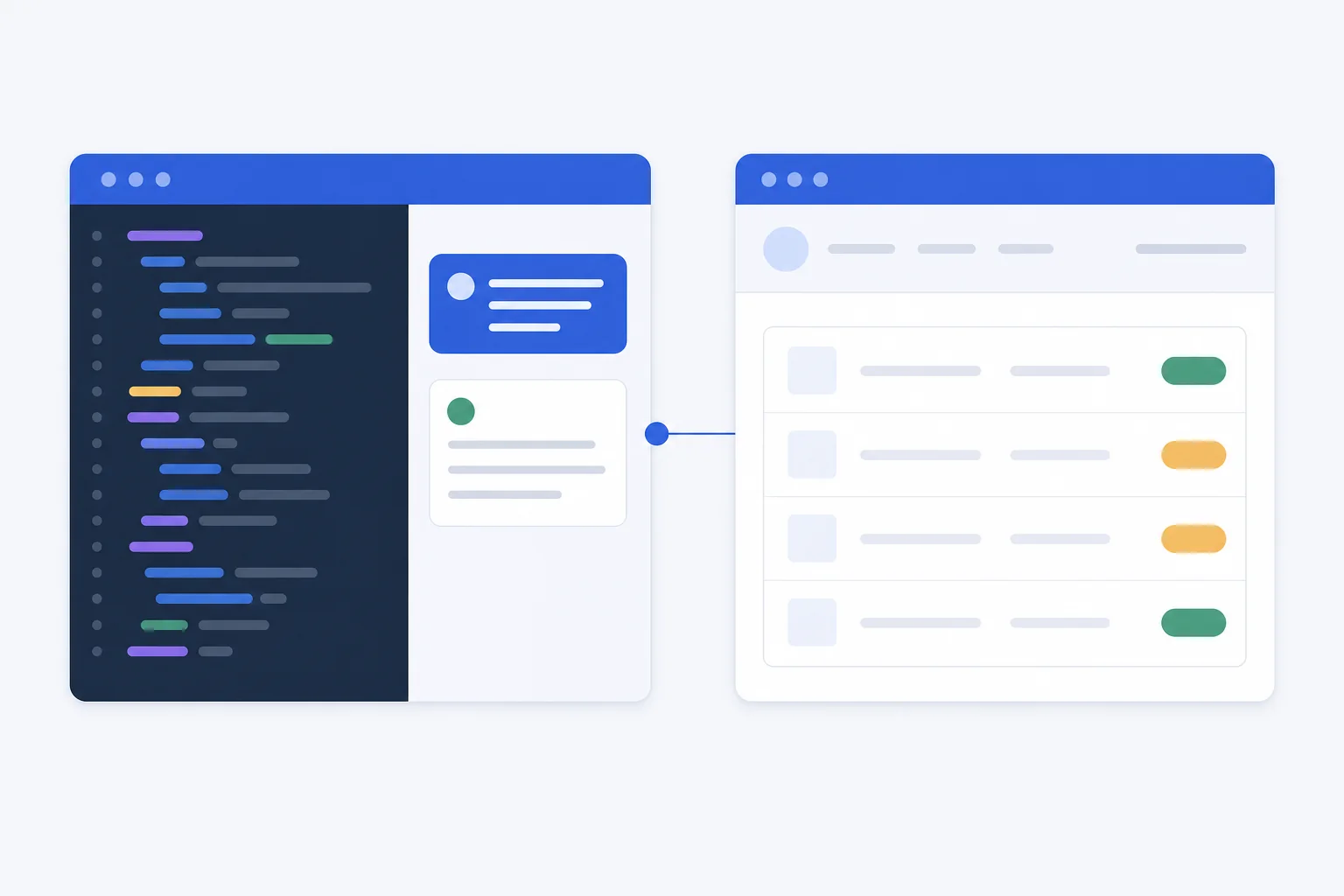 AIコーディングツールの横にQueryTendのSEO情報が表示されている作業風景